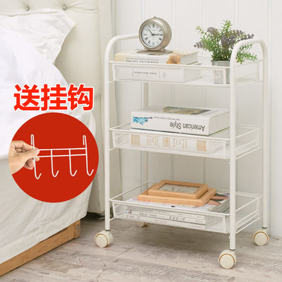 20kg Bearing Vegetable Rack Trolley , SS 4 Tier Storage Trolley