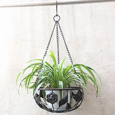 Iron Balcony Flower Pot Hanging Basket